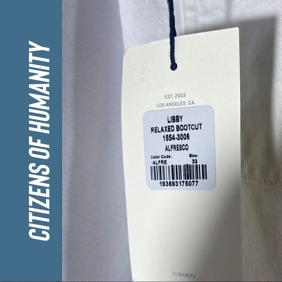 CITIZENS OF HUMANITY LIBBEY BOOTCUT JEANS ALFRESCO NEW NWT SIZE 33 - Picture 4 of 10